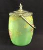 Legras Art Nouveau Mont Joye Art Glass Biscuit Barrel