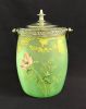 Legras Art Nouveau Mont Joye Art Glass Biscuit Barrel