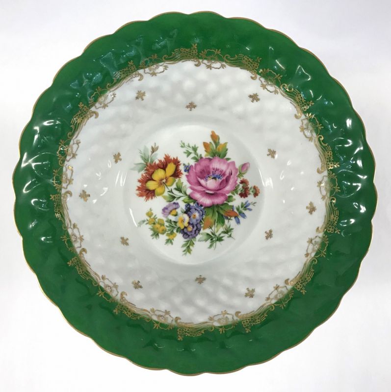 Limoges Porcelain Comport, Signed LEC, Leclair Porcelain France