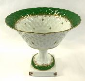 Limoges Porcelain Comport, Signed LEC, Leclair Porcelain France