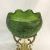 Loetz Art Glass and Brass Pedestal Centrepiece