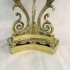 Loetz Art Glass and Brass Pedestal Centrepiece