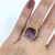Isabelle Langlois Amethyst and Diamond 18kt Gold Ring