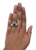 Mappin Edwardian 2.26ct Emerald and Diamond Platinum Ring