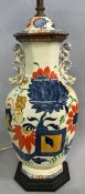 Mason’s Ironstone Imari Octagonal Ginger Jar Form Lamp