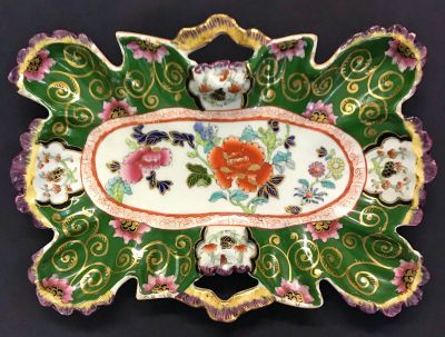Mason’s Ironstone Pierced & Scalloped Dessert Dish, circa 1835-40