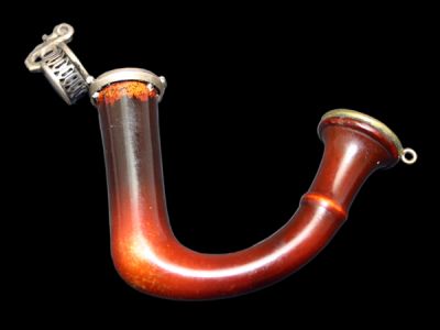 Meerschaum Pipe Miniature with Silver Cap