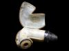 Meerschaum Pipe Rooster with Silver Cap