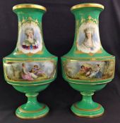 Mid-19th Century Paris Porcelain Cabinet Vases