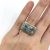 Mid-Century Modern Aquamarine Solitaire Ring