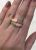 Mid Century Modern Coral and Diamond Ring