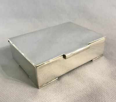 Mid Century Mexican Sterling Silver Cigarette Box