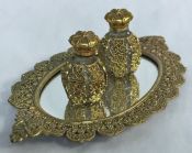 Miniature Perfume Bottles and Tray