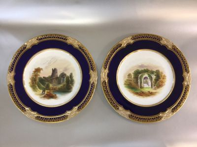 Minton China Mucruss Abbey Plates