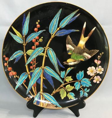 Minton Majolica Aesthetic Movement Charger, circa 1871-75