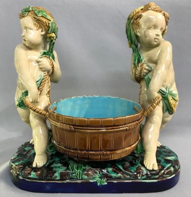 Minton Majolica Figural Group c.1865