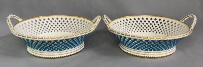 Mintons Reticulated Baskets, Date Stamp For 1876
