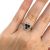 Modern 3 Sapphire and Diamond Ring