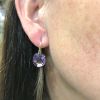 Modern Amethyst Drop Earrings