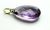 Modern Amethyst and Diamond Pendant