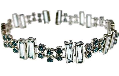 Modern Aquamarine Bracelet