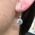 Modern Aquamarine and Diamond Drop Earrings