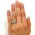 Modern Aquamarine and Diamond Ring