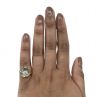 Modern Aquamarine and Diamond Ring