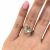 Modern Aquamarine and Diamond Ring