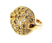 Modern Brown Diamond Ring