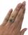 Modern 1.54ct Brown Diamond and Diamond Double Halo Engagement 18kt Ring