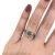 Modern Brown Diamond and Diamond Ring