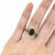 Modern Cabochon Sapphire Solitaire Ring
