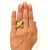 Modern Citrine and Diamond Ring