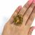 Modern Citrine and Diamond Ring