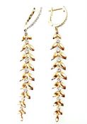 Modern Diamond Drop Earrings