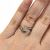 Modern Diamond Heart Solitaire Ring