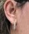 Modern Diamond Hoop Earrings