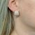 Modern Diamond Huggie Earrings