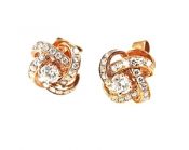 Modern Diamond Knot Earrings