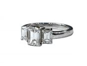 Modern Emerald Cut Diamond Engagement Ring