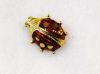 Modern Enamel Ladybug 18kt Brooch