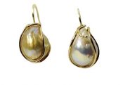 Modern Kasumiga Pearl Drop Earrings
