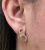 Modern Light Yellow Diamond and Diamond Earrings