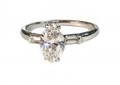 Modern Marquise Diamond Engagement Ring