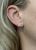 Modern Morganite and Diamond Stud Earrings