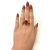 Modern Orange Citrine Solitaire Ring