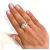 Modern Pearl and Diamond Ring