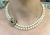 Modern Pearl Necklace with Ruby Diamond Clasp