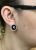 Modern Pink Sapphire Diamond Black Onyx Earrings